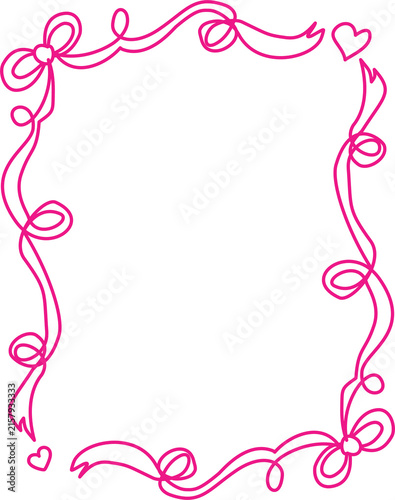 cute ribbon frame