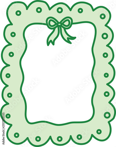 cute ribbon frame