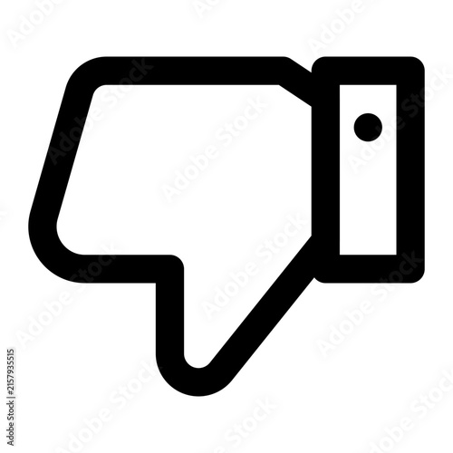 Thumbs Down Dislike Hand Outline Icon