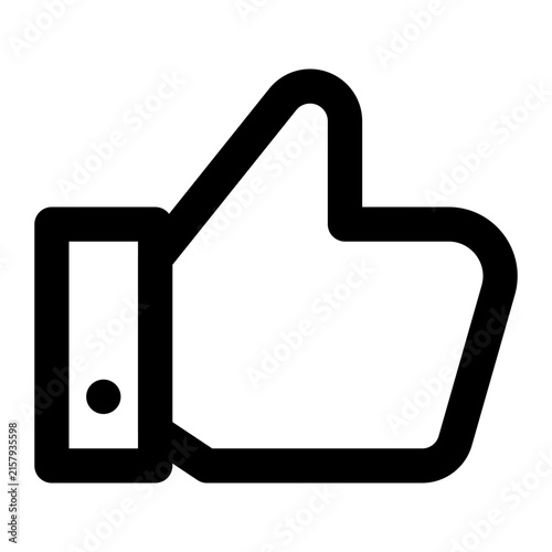 Thumbs Up Like Hand Outline Icon