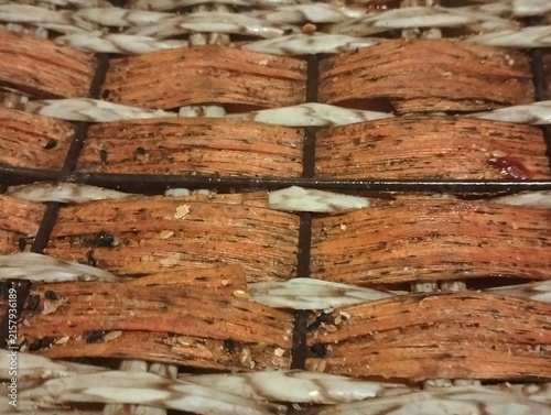 Old Texture mat close up