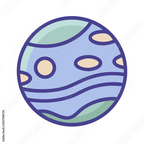 The planet is part of the Solar System.