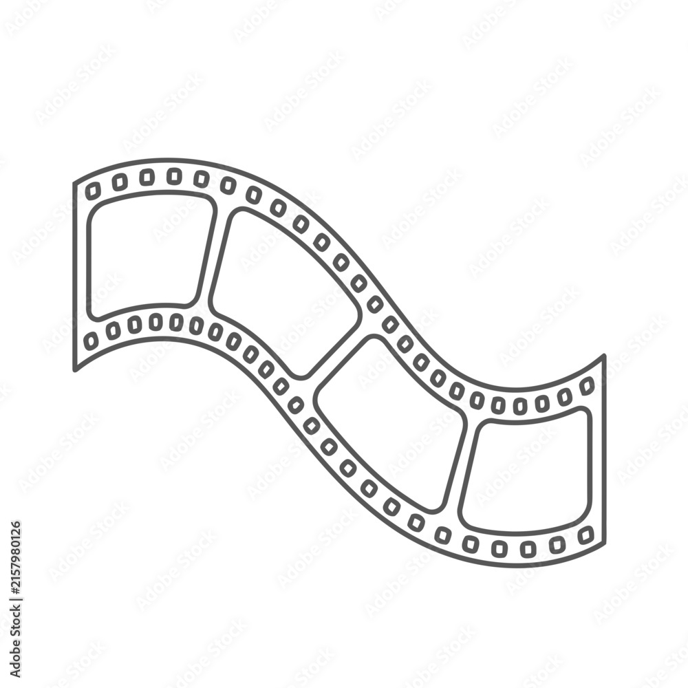Fototapeta premium Film strip vector illustration