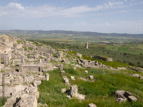 Ciudad romana de Dougga, en Túnez, África