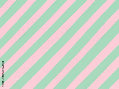 Pastel Pink and Mint Green Diagonal Stripe Pattern Background