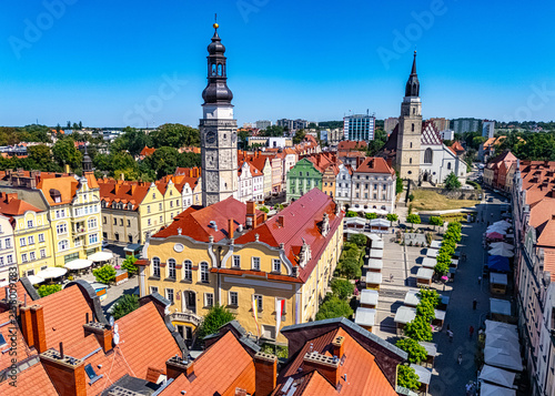 Market Squal in Boleslawiec, Lower Silesian Voivodeship, Poland