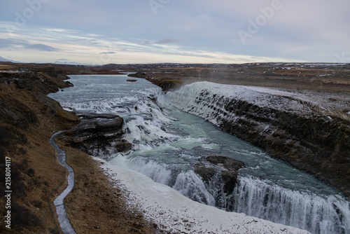 Bild auf Leinwand Gullfoss