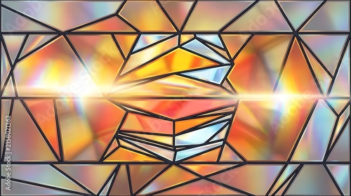 Vibrant abstract geometric art
