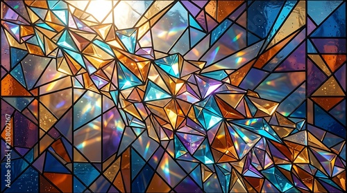 Stained Glass Crystals Art