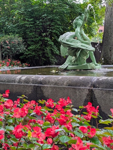 Garden of Finlayson Palace in Tampere  Finland