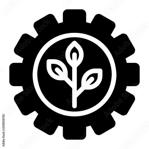 ecology glyph icon