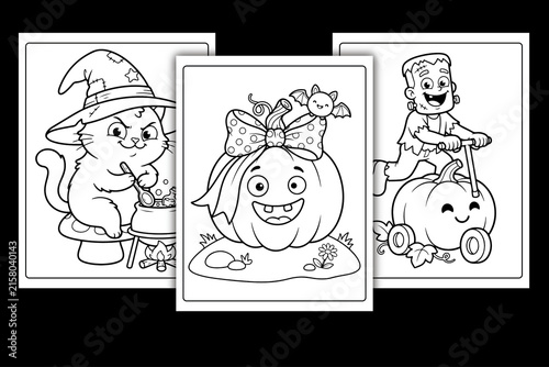 Spooky Easy Halloween Coloring Pages 