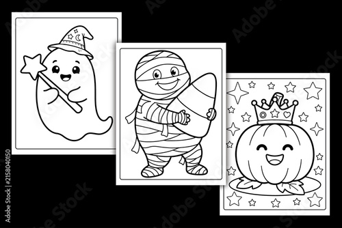Spooky Easy Halloween Coloring Pages 