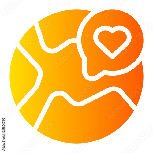 earth day gradient icon