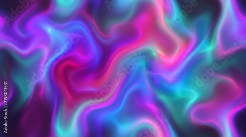 Vibrant neon purple pink blue liquid swirl background