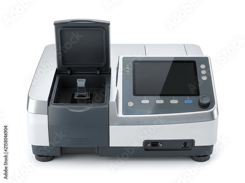 laboratory uv vis spectrophotometer analytical science equipment isolated on transparent background