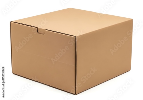 A sturdy brown cardboard box with a single open flap displayed against a plain background