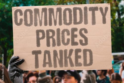 Bild auf Leinwand "Commodity Prices Tanked" Resources crashed leaving you holding