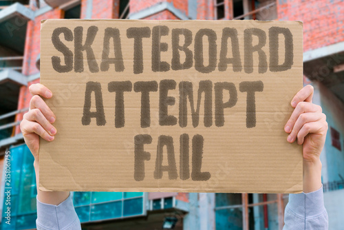 Konstfotografi "Skateboard Attempt Fail" Chief executive tries riding board with predictably awkward results