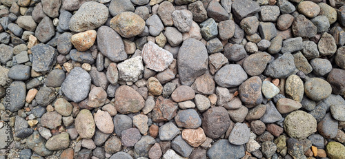 Fotografie Natural stones and pebbles with varied textures