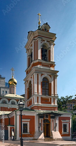 Photography Resurrection church in Moscow, Russia. Constructed in 1629