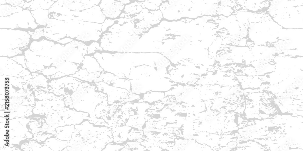 Fototapeta premium Cracked white wall texture with subtle grey lines during bright daylight for distressed backgrounds