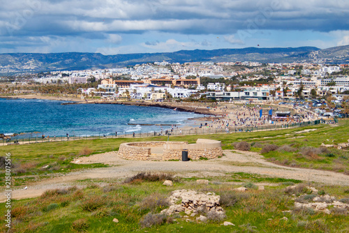 Quadro su tela Archaeological site of Nea Paphos on Cyprus island