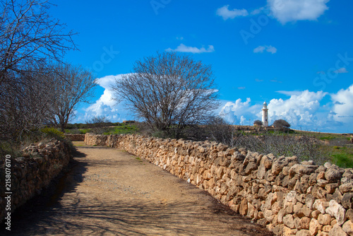 Archaeological site and park of Nea Paphos on Cyprus island.