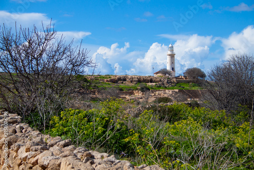 Archaeological site and park of Nea Paphos on Cyprus island.