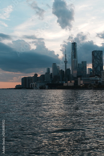 Canvas Print toronto ontario canada. view from new park
