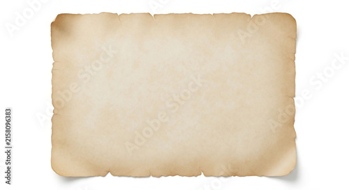 Parchment(1) old paper texture with aged edges and beige color for vintage background design.