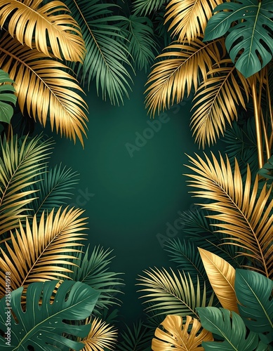 tropical leaves background