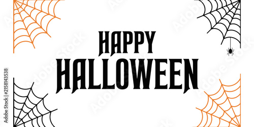 Spooky halloween greeting with orange pumpkin and black bat