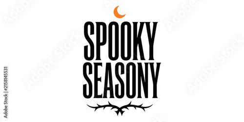 Spooky season halloween pumpkin and bat silhouette autumn
