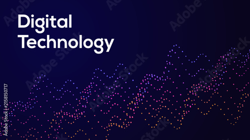 Digital Transformation Technology with Futuristic Data Flow, AI, and Smart Automation Concept
