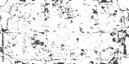 Photography Abstract grunge texture with cracks and smudges in high contrast monochrome for