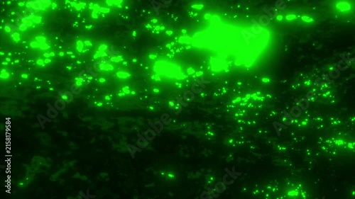 Multicolor Liquid Glow Abstract Motion Background