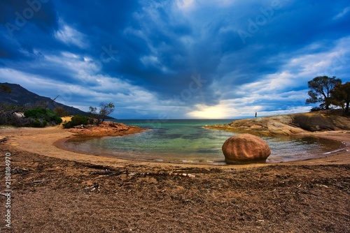 Sunset at Honeymoon bay, Freycinet, Tasmania