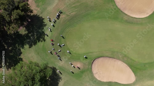 Golf Green zenithal drone 4k