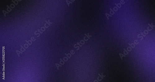Abstract Grainy Dark Purple and Black Gradient Background with Noise Texture