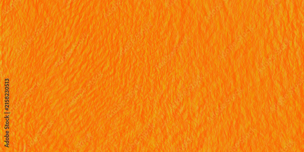 Naklejka premium Vibrant orange faux fur texture, soft synthetic animal hair background, bright fuzzy textile surface for fashion and craft design