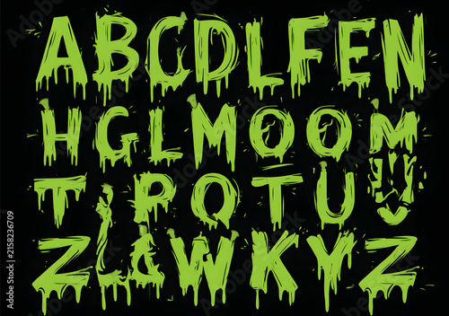 For a Halloween-themed party, try the Scary creepy alphabet and Original Typeface, available as dirty letters and vectors