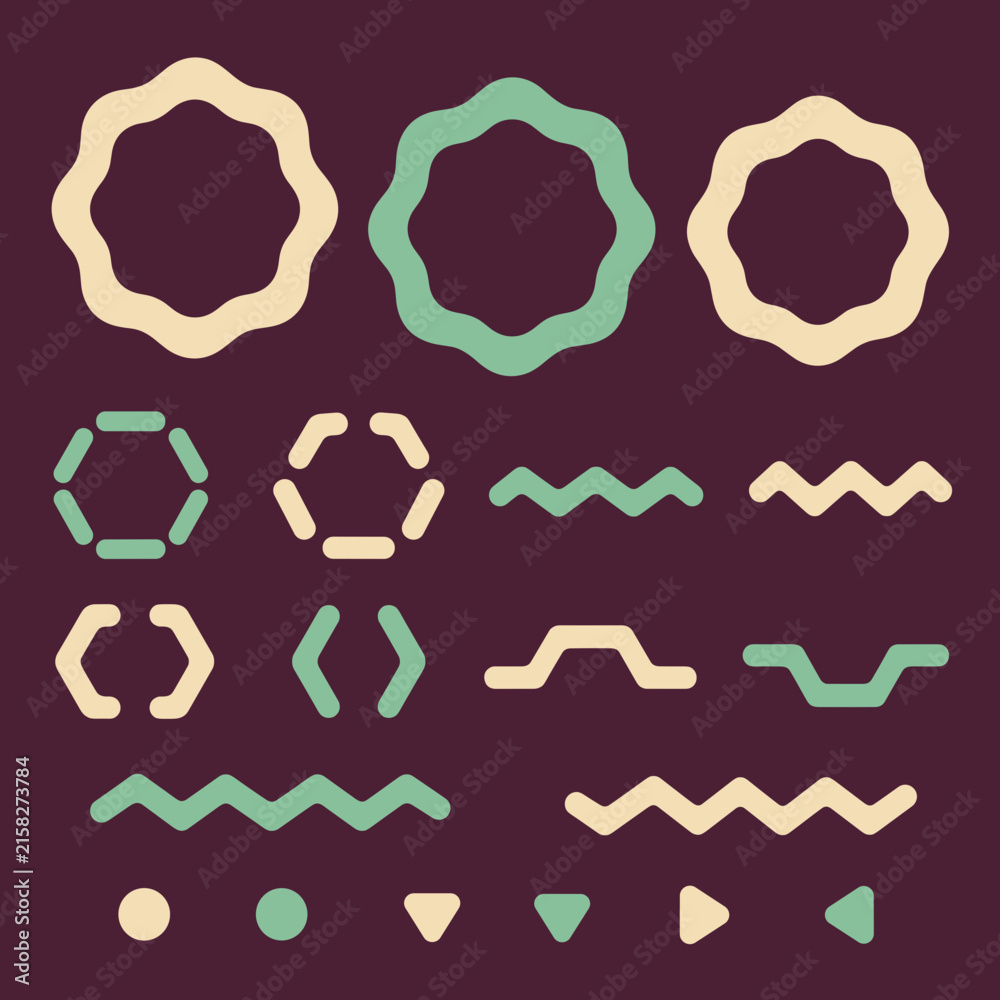 Naklejka premium Safari animal and savanna icon set