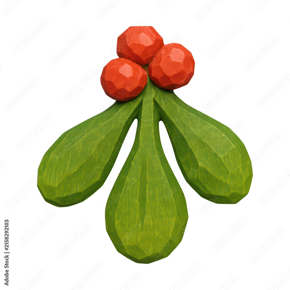 Naklejka premium PNG Festive holiday mistletoe illustration
