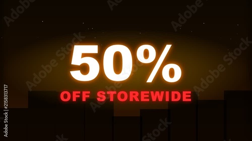 Black Friday Sale Door Reveal Animation with Discount Promotion