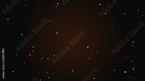 Black Friday Sale Confetti Rain Animation with Discount Promotion