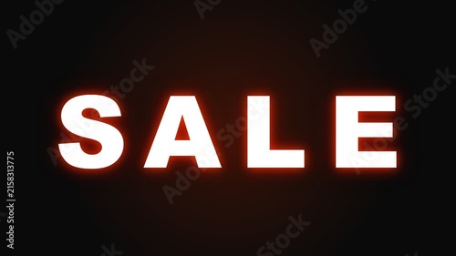 Bold Mega Sale Typography Animation for Black Friday Promotion