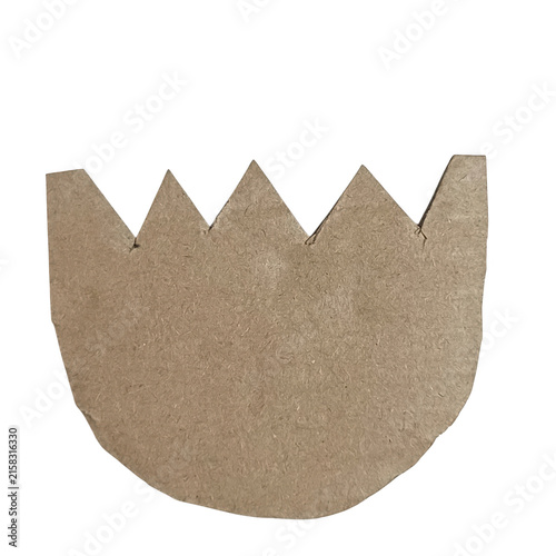 Beige paper with white zigzag cutout, close-up texture, crafting paper texture zigzag edge craft supplies