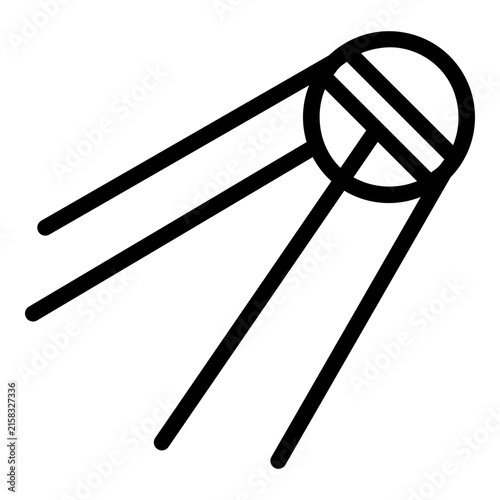 фотографія sputik satellite line icon