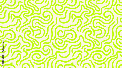 Green Abstract Wavy Line Pattern Seamless Geometric Texture Background